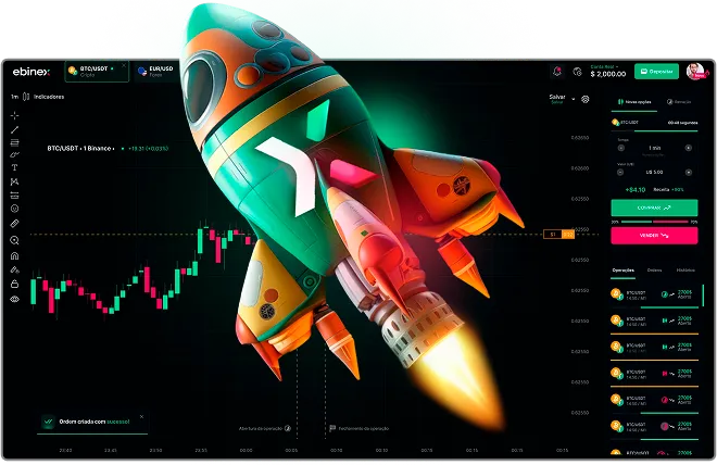 Ebinex Mercado de Previsões — aposte Sim ou Não com PIX